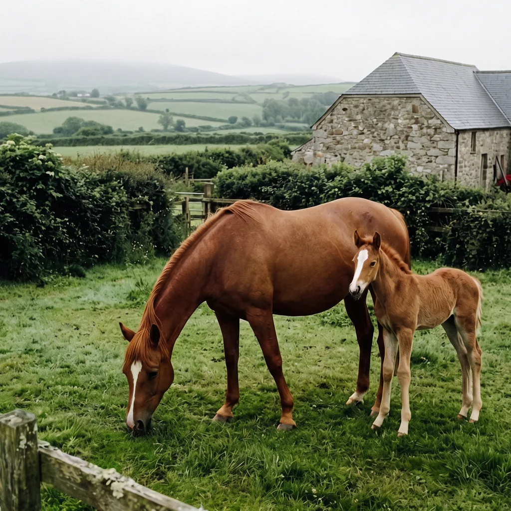 Élevage de chevaux au Les Cavaliers Courtinois, La Courtine