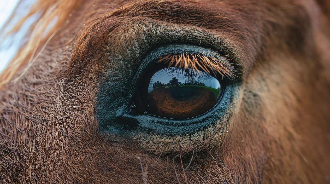 Un regard de cheval au Les Cavaliers Courtinois, La Courtine