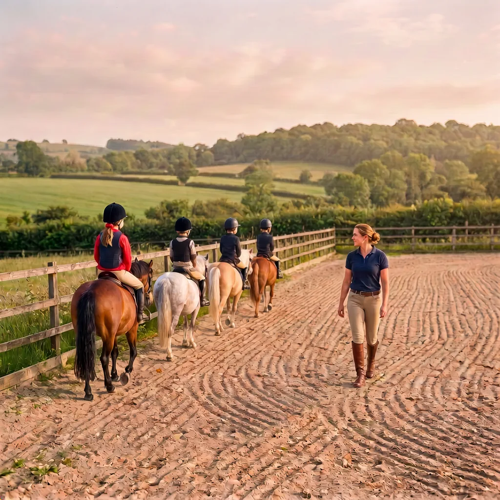 Cours de poney à La Courtine, Creuse